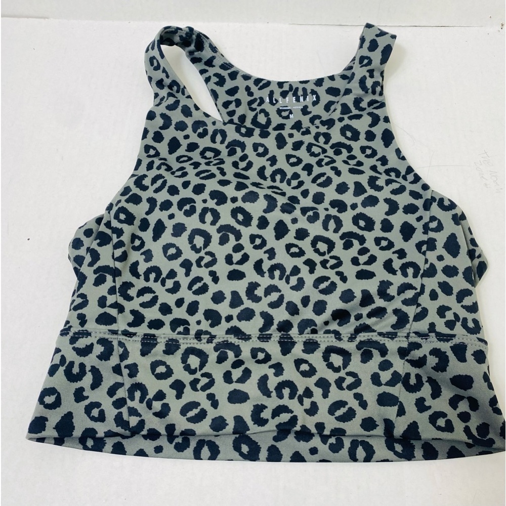 AllFenix Leopard Longline Sports Bra Size: M